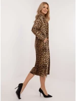 RV SK šaty model 20658070 velbloudí - FPrice RV SK šaty model 20658070 velbloudí - FPrice