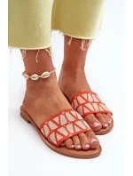 Dámské ploché pantofle Orange Traivea Dámské ploché pantofle Orange Traivea