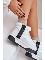 Nízké sněhule na silné podrážce D.Franklin DFSH371011 Bílé Nízké sněhule na silné podrážce D.Franklin DFSH371011 Bílé