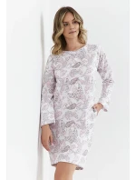 Dámská noční košile 429 Bílá vzor - Cana