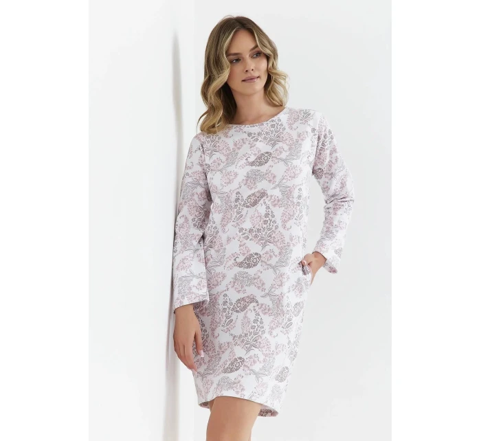 Dámská noční košile 429 Bílá vzor - Cana