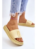 Dámské pantofle Big Star model 21582438 Žluté - Big Star Shoes