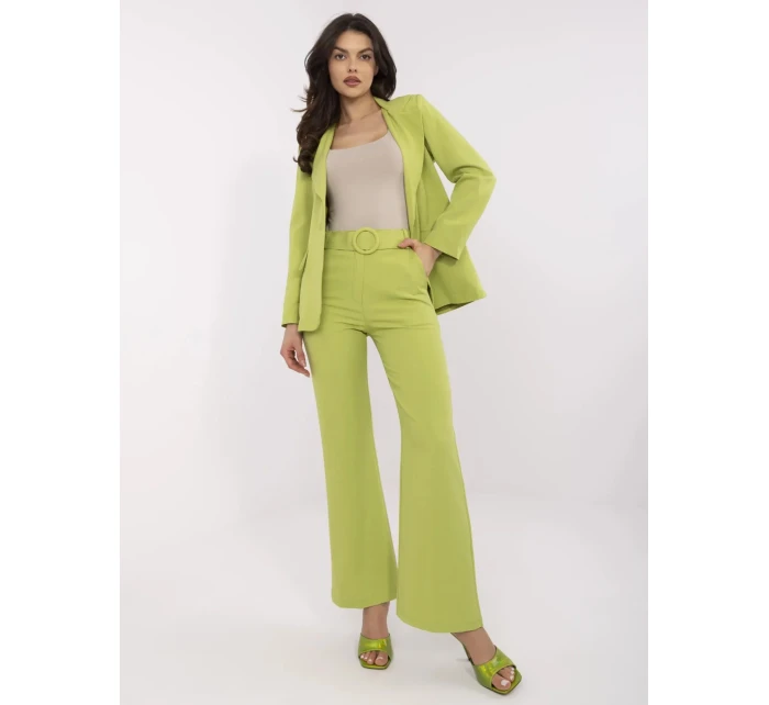 Kalhoty DHJ SP model 20969190 limetkově zelené - FPrice Kalhoty DHJ SP model 20969190 limetkově zelené - FPrice
