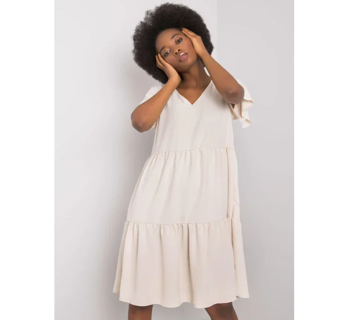 Šaty WN SK 842.01P světle béžová