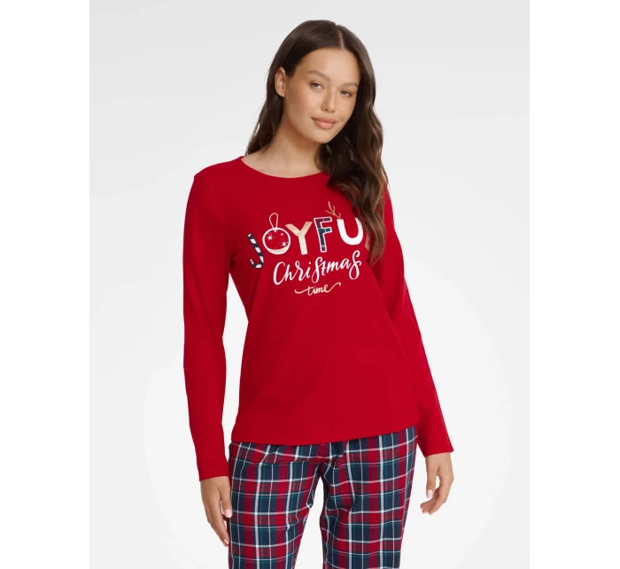 Dámské pyžamo Glance 40938-33X Červená - Henderson Ladies Dámské pyžamo Glance 40938-33X Červená - Henderson Ladies