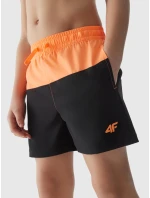 Chlapecké plážové šortky typu boardshorts 4F - oranžové Chlapecké plážové šortky typu boardshorts 4F - oranžové