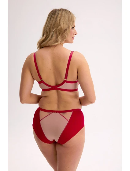 POLOMĚKKÁ PODPRSENKA  ČERVENÁ model 21304008 - Gaia