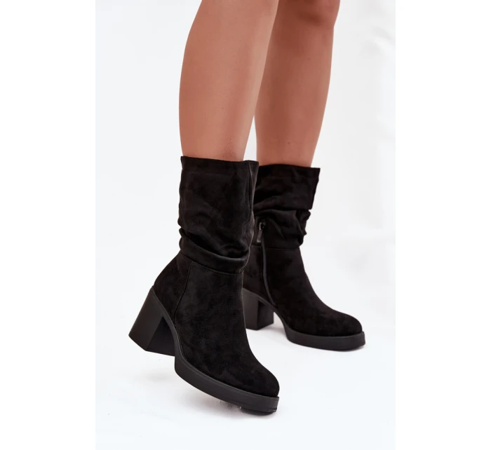 Boty na podpatku  model 220695 Step in style