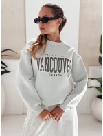 Dámská mikina bez kapuce VANCOUVER mint FashionStreet BY1226