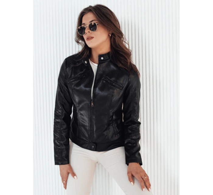 Dámská kožená bunda černá Dstreet model 21973150 - FashionStreet