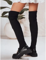 Dámské ponožkové boty černé FashionStreet ZY1312