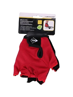 CYKLISTICKÉ RUKAVICE SENIOR ČERVENÉ DUNLOP R.S