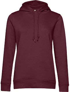 B&C Inspire Hooded /women_° Dámská mikina s kapucí 01.W34B burgundy