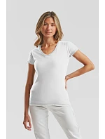 Fruit of the Loom Lady-Fit Iconic 150 V-Neck T Dámské tričko s výstřihem do V 16.1444 white Fruit of the Loom Lady-Fit Iconic 150 V-Neck T Dámské tričko s výstřihem do V 16.1444 white