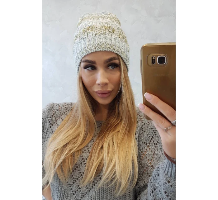 Fleecová čepice Melisa K241 mint+olive