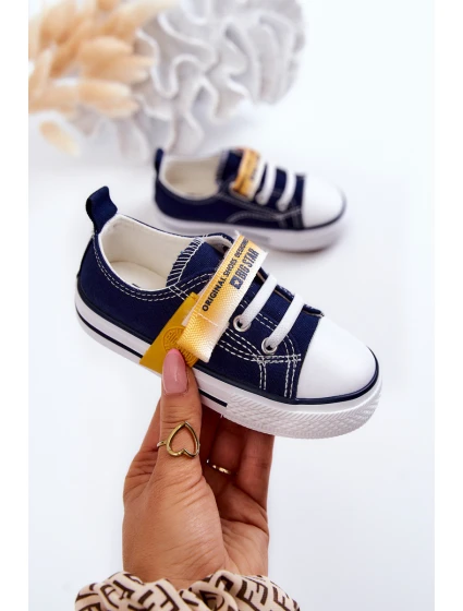 Dětské nízké tenisky BIG STAR model 21576181 Námořnická modrá - Big Star Shoes Dětské nízké tenisky BIG STAR model 21576181 Námořnická modrá - Big Star Shoes