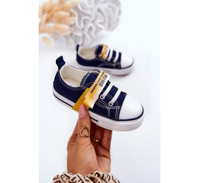Dětské nízké tenisky BIG STAR model 21576181 Námořnická modrá - Big Star Shoes
