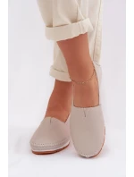 Kožené dámské polobotky S.Barski LR61-7051 Béžové Kožené dámské polobotky S.Barski LR61-7051 Béžové