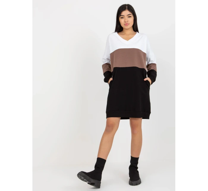 RV SK 8382 šaty.04 bílá a černá