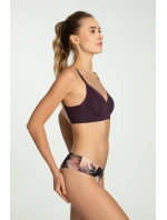 Jednoduchá košilová podprsenka Dark Plum - Julimex