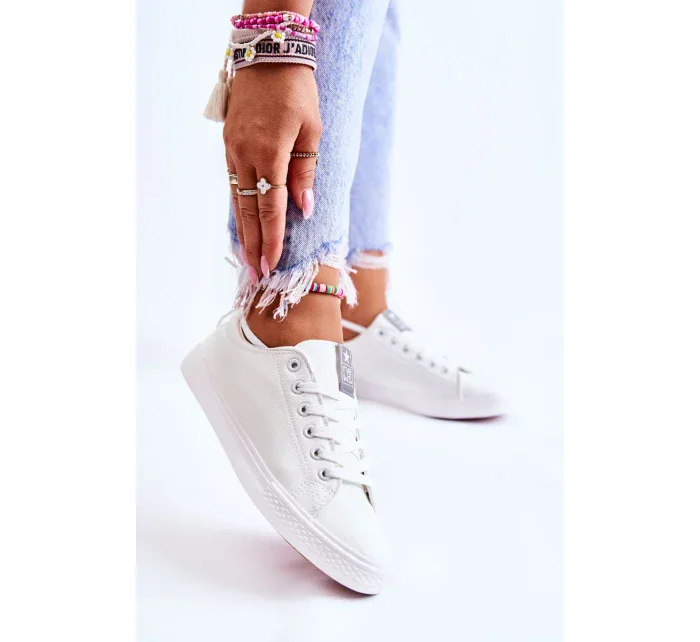 Dámské klasické kožené tenisky bílé Misima Dámské klasické kožené tenisky bílé Misima