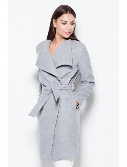Dámský kabát VT041 šedý - Venaton