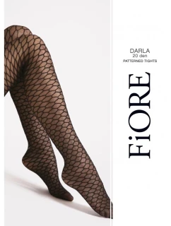 Dámské punčochové kalhoty G 6126 Darla 20 den Černá vzor - Fiore