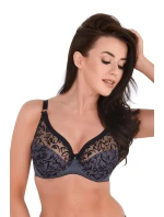 Polovyztužená dámská podprsenka semi soft BS  Grafitová barva model 19155488 - Gaia
