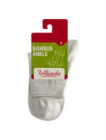Bambusové ponožky BAMBUS LADIES ANKLE SOCKS - BELLINDA - bílá