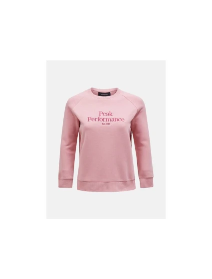 Bluza Peak Performance W Original Crew różowy Bluza Peak Performance W Original Crew różowy