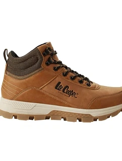 Lee Cooper – pánské zimní sportovní boty, hnědé kotníkové boty
