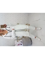 Hřejivá souprava s dlouhou mikinou ecru