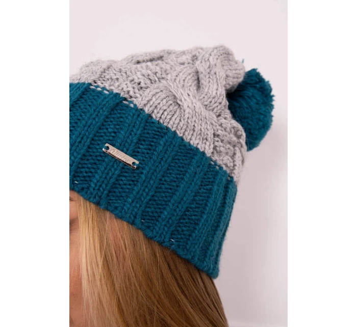 Fleecová čepice Paris K212 grey+marine