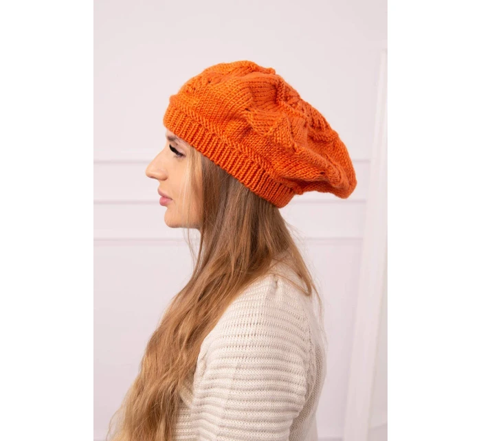 Dámská čepice Sofia model 18752193 oranžová - K-Fashion Dámská čepice Sofia model 18752193 oranžová - K-Fashion