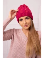 Dámská čepice Kalina model 21798581 fuchsiová - K-Fashion Dámská čepice Kalina model 21798581 fuchsiová - K-Fashion