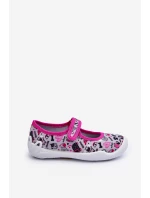 Dětské baleríny Befado 114X521 šedá-růžová