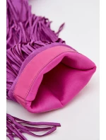 Dámské kozačky na jehlovém podpatku s třásněmi fialové Isalune Dámské kozačky na jehlovém podpatku s třásněmi fialové Isalune