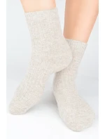 PONOŽKY BEZ TLAKU HLADKÉ S VLNOU SB133