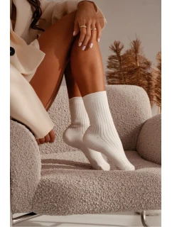 Dámské pruhované froté ponožky 0118.015