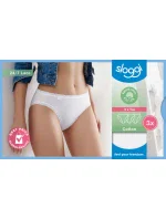 Dámské kalhotky Sloggi 24/7 Cotton Lace Tai C3P bílé Dámské kalhotky Sloggi 24/7 Cotton Lace Tai C3P bílé