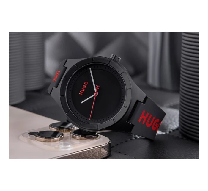 For Pánské hodinky černé + BOX model 21805927 - Hugo For Pánské hodinky černé + BOX model 21805927 - Hugo