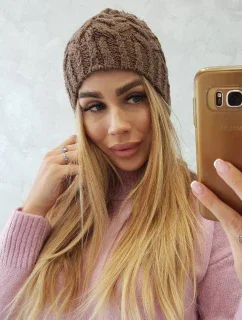 Fleecová čepice  cappuccino model 18751563 - K-Fashion