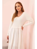 Šaty dlouhé na ramínka švestková