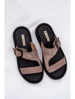 Dámské Semišové Pantofle Na Platformě Hnědé model 21686348 - Zazoo