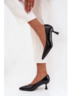 Lakované lodičky na jehle Černé Gavrielle