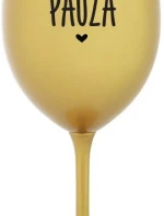 MÁMINA PAUZA - zlatá sklenice na víno 350 ml