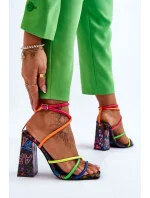 Sandály na podpatku model 193942 Step in style Sandály na podpatku model 193942 Step in style