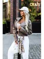 z měkké s páskem a asymetrickým zipem cappuccino model 21322452 - numoco basic