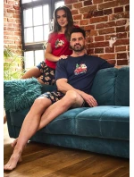 model 21416897 Teddy 2 cr/r Vánoce S2XL dámské pyžamo - Cornette