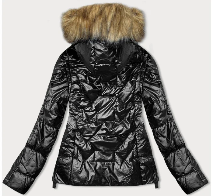 Černá dámská zimní bunda model 21246237 - J.STYLE Černá dámská zimní bunda model 21246237 - J.STYLE